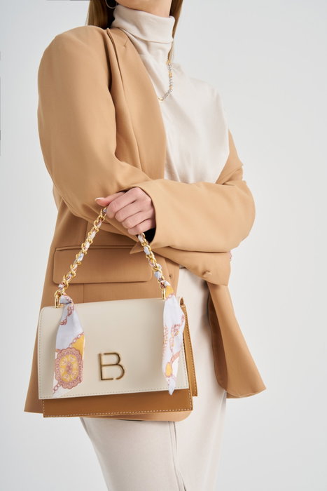 Lucky Bees Bolso Bandolera 918 Crema y Tostado
